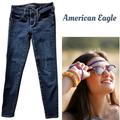 American Eagle Outfitters Jeans | American Eagle Dark Blue Denim Jegging Jeans - Women's 00 Short | Color: Blue | Size: 00