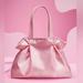 Victoria's Secret Bags | Nwt Victoria’s Secret Vs Pink Soft Cinch Satin Tote Bag Purse | Color: Gold/Pink | Size: Os