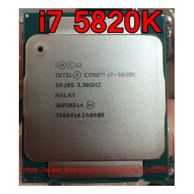 Processeur Intel d'origine CPU CORE i7 5820K i7-5820K 3.30GHz 15M 6 cœurs Socket2011-3 livraison