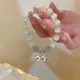 Bracelet avec cloche en pierre de lune pour femmes breloque en opale élastique breloque exquise