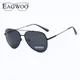 Eagwoo – lunettes De soleil polarisées pour hommes verres roses miroir Anti UV et