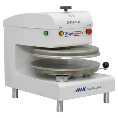 DoughXpress D-TXA-2-18-W Automatic Tortilla Pizza Dough Press w/ Uncoated Platens, 220 V, White Powder-Coated Finish, 220 V