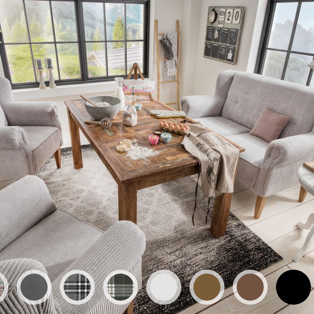 Massivholz »Pavolo« Tischsofa 2-Sitzer / PK D 4806 / Buche natur