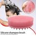 Foraging dimple Upgrade 2 In 1 Bath and Shampoo Brush Silicone Body for Use In Shower Exfoliating Body Brush Premium Silicone Loofah Scalp Brush