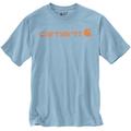 Carhartt EMEA Core Logo Workwear Short Sleeve Maglietta, blu-arancione, dimensione S