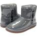 Women's Cuce Silver Las Vegas Raiders Water Resistant Faux Shearling Boots