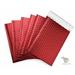 100 #0 Matte Metallic Red Poly Bubble Mailers Padded Shipping Envelopes 6.5 x 10