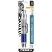 Zebra Pen G-301 Stainless Steel Retractable Gel Pen Medium Point 0.7mm Blue Ink 2-Count 2 Pack (41322)