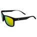 Alpha Omega 6 Motorcycle Sunglasses Polarized Sports Riding Glasses Black Frame Orange Mirror Lens