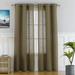 2 Panels Linen Blend Textured Grommet Curtain Valance Solid Color Light Filtering Curtain Drapes