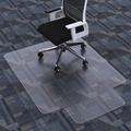 HOMEK Office Chair Mat for Low Pile Carpet - 36 x 48 with Lip Computer Desk Chair Mat for Carpeted Floors Easy Glide Rolling Plastic Floor Mat for Office Chair on Carpet - BPA and Phthalates Free