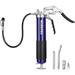 WORKPRO Grease Gun Kit 6000PSI Heavy Duty Grease socket set Gun with 18inch Flexible Hose 2 Fixed Tubes and 3 Nozzles 14oz Load