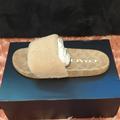 Coach Shoes | Coach Ulla Shearling Slide | Color: Cream | Size: 9