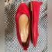 J. Crew Shoes | Jcrew J. Crew Red Butter Leather Flats Ballet Slipper 9 Euc | Color: Red | Size: 9