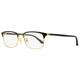 Gucci Accessories | Gucci Rectangular Eyeglasses Gg0131o 001 Gold/Black 53mm 131 | Color: Gold | Size: Os