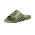 Burberry Shoes | Burberry Men's "Furley M Mgcheck" Military Green Flip Flops Shoes | Color: Green | Size: 13