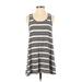 Lou & Grey Casual Dress - A-Line Scoop Neck Sleeveless: Black Print Dresses - Women's Size Small