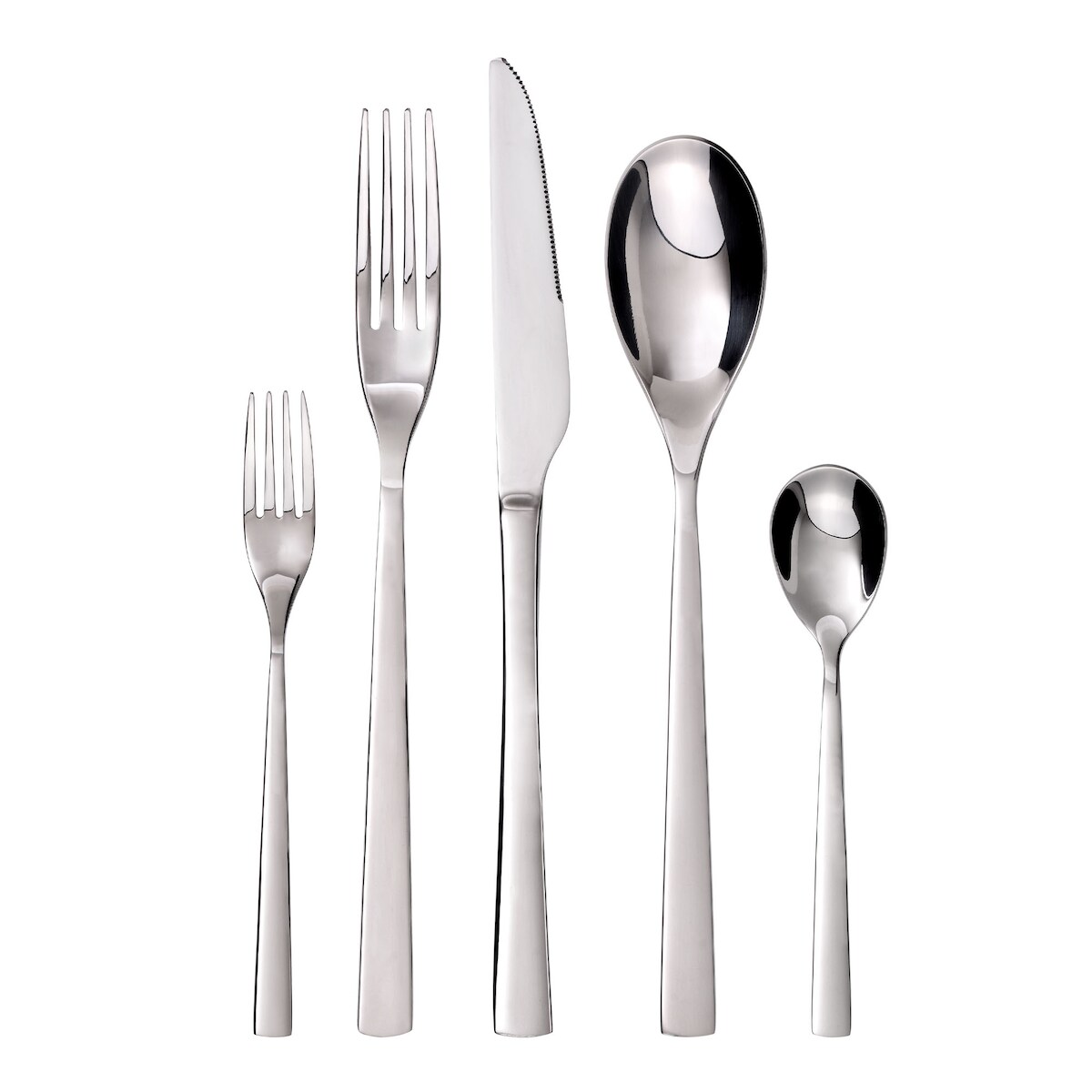 GRÄWE Besteck-Set Porto, 10-teilig, 2 Personen, Edelstahl, silber Image