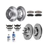 2006-2008 Lincoln Mark LT Front and Rear Brake Pad and Rotor Kit - Detroit Axle