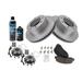 2005-2010 Ford F250 Super Duty Front Brake Pad and Rotor and Wheel Hub Kit - TRQ BKA24297