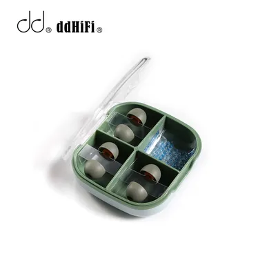 DDHiFi-Embouts en silicone ST35 pour écouteurs intra-auriculaires embouts en D boîte de rangement