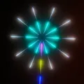 Bande lumineuse LED en forme de feu d'artifice avec Bluetooth contrôleur de musique décoration de