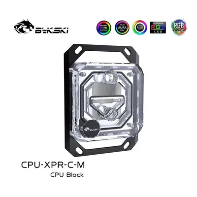 Bykski-CPU nuits d'eau pour AMD RYZEN3/5/7 AM3/AM3 +/AM4 FM X570 Prise de carte mère/RGB lumière