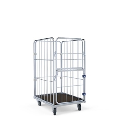 Wäschecontainer 1000mm,600x740HO, 4-seitig,Vorderwand klappbar/schwenkbar Image