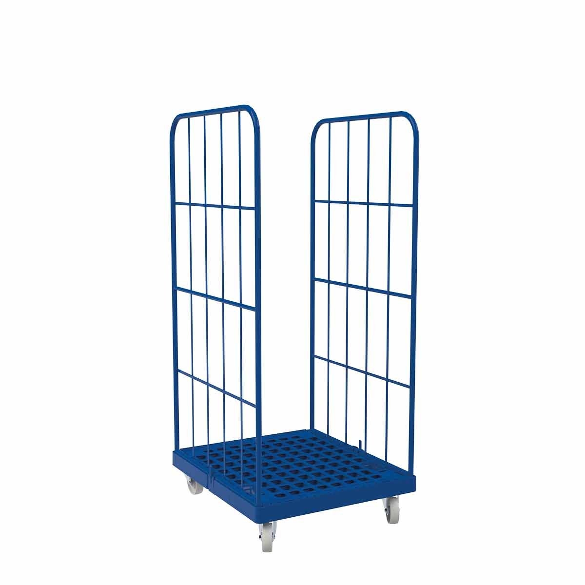 Rollbehälter 1450 KU blau, 724 x 815 mm, 2-seitig, blau Image