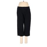 Lee Khaki Pant Straight Leg Cropped: Black Print Bottoms - Women's Size 7