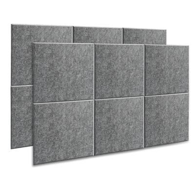 AGPTEK 12 Pcs High Density Acoustic Sound Absorbing Panels, Sound Insulation Panels Beveled Edge Tiles(12*12*0.4 inches)