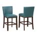 Toledo Wood and Faux Leather Bar Stools (Set of 2) by Greyson Living