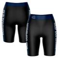 Women's Black/Navy Old Dominion Monarchs Plus Size Striped Design Bike Shorts