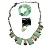 J. Crew Jewelry | J. Crew Jade Jewelry Set | Color: Green | Size: 24”