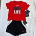 Nike Matching Sets | Nike Baby Infant /Toddler Boy Verbiage Dri -Fit 2-Piece Set | Color: Black/Red | Size: Various