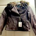 Jessica Simpson Jackets & Coats | Jessica Simpson Faux Leather/Fur Girls Jacket. | Color: Brown | Size: Mg