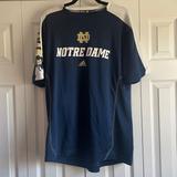 Adidas Shirts | Adidas Notre Dame T-Shirt | Color: Blue/White | Size: Xl