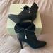 Coach Shoes | Coach Bethie Black Nappa Leather & Suede Ankle High Heel Boots Booties | Color: Black | Size: 7
