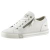 Sneaker MUSTANG SHOES, Damen, Gr. 39, weiß, Lederimitat, sportlich, Schuhe, mit Reißverschluss, Freizeitschuh, Halbschuh, Schnürschuh, Topseller