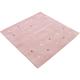 Wollteppich CARPETFINE "Gabbeh-Uni" Teppiche Gr. B/L: 150 cm x 150 cm, 15 mm, 1 St., rosa Orientalische Muster reine Wolle, handgewebt, Gabbeh Loom Tiermotiv, Sonderform Quadrat