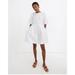 Madewell Dresses | Madewell Poplin Bubble Sleeve Dress White 6 | Color: White | Size: 6