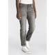 Low-rise-Jeans ALIFE & KICKIN "Straight-Fit AileenAK" Gr. 26, Länge 32, grau (grey used) Damen Jeans