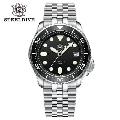 Steeldive – montre de plongée pour hommes SD1996 automatique mécanique Bracelet NH35 41mm