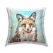 Stupell Bold Modern Fox Animal Printed Throw Pillow Design by Jen Seeley