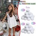 Tuscom 30 Pcs Fake Snowballs Snow Toys for Kids Outdoor Indoor Snowball Fight Set Soft Imitation Snowballs for Kids Indoor Winter Toys for Family Games Kids Games