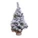 SSBSM Desktop Christmas Tree Snow Covered Pinecone Realistic Natural Gifts Scene Layout Flocked Home Decor Mini Cedar Xmas Tree Party Favors