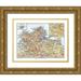 Baedeker 32x25 Gold Ornate Wood Framed with Double Matting Museum Art Print Titled - Palermo Region Sicily Italy - Baedeker 1880