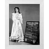 Hollywood Photo Archive 14x18 White Modern Wood Framed Museum Art Print Titled - Wardrobe Test - Giant - Elizabeth Taylor