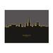 Michael Tompsett Norwich England Skyline Glow II Canvas Art