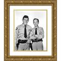 Vintage Hollywood Archive 15x18 Gold Ornate Wood Framed with Double Matting Museum Art Print Titled - Andy Griffith Don Knotts Andy Griffith Show